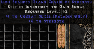 Paladin Skill Charm With Strength